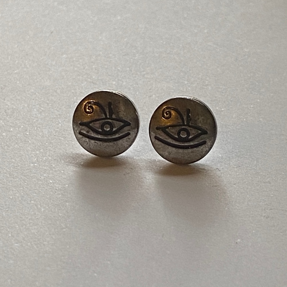 Alex and Ani Evil Eye Stud Earrings